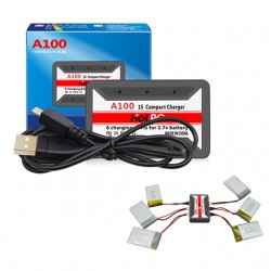 HotRc A100 6 in 1 3.7V USB Lipo Battery Charger